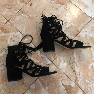 Marc Fischer lace up block heels